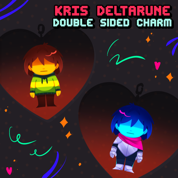 Kris Double sided Acrylic Charm