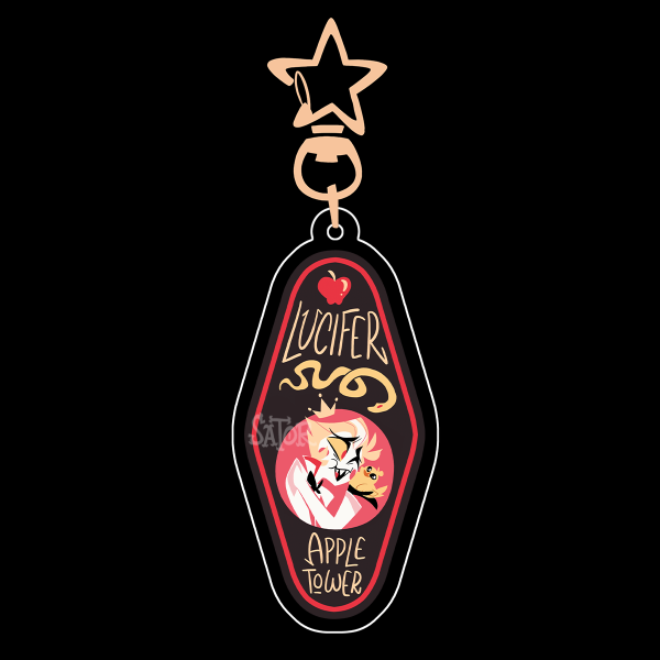Lucifer room keychain