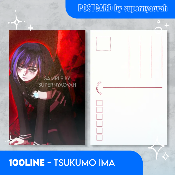 Tsukumo Ima Postcard  - Hundred Line