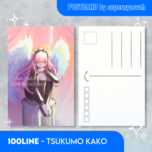 Tsukumo Kako Postcard  - Hundred Line