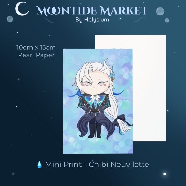 π§ Mini Print β Chibi Neuvillette