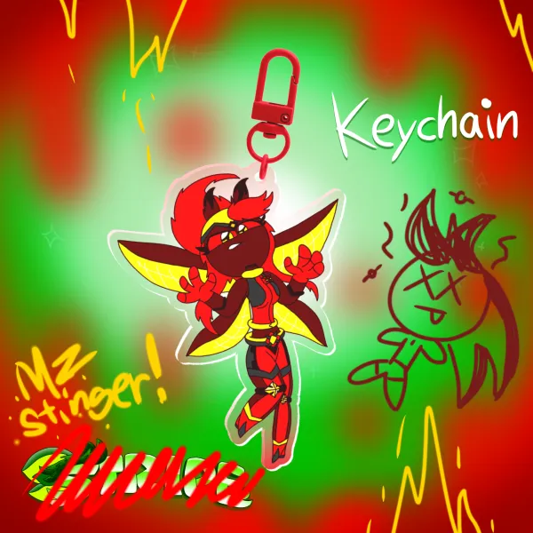 Mz Stinger Acrylic Keychain