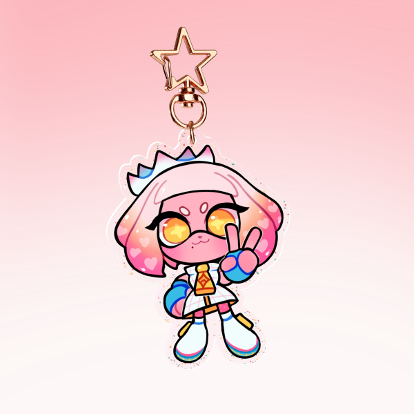 Porl Glitter Acrylic Keychain