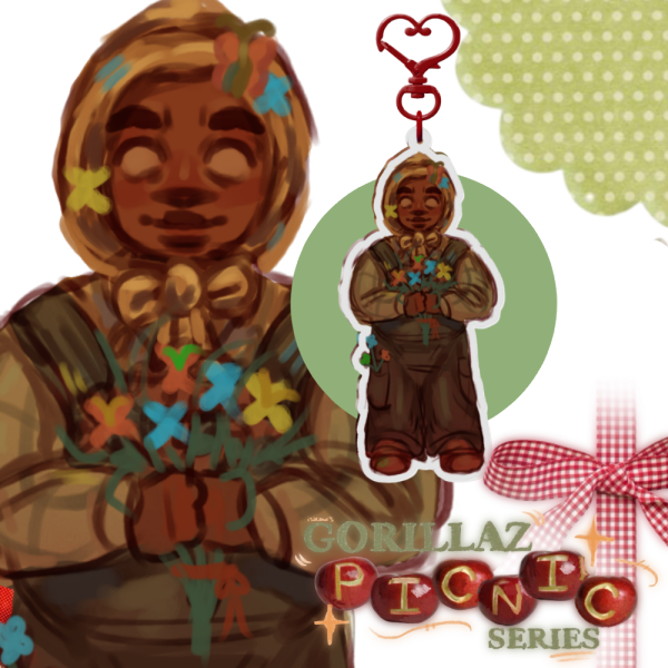 GORILLAZ PICNIC SERIES | RUSSEL KEYCHAIN