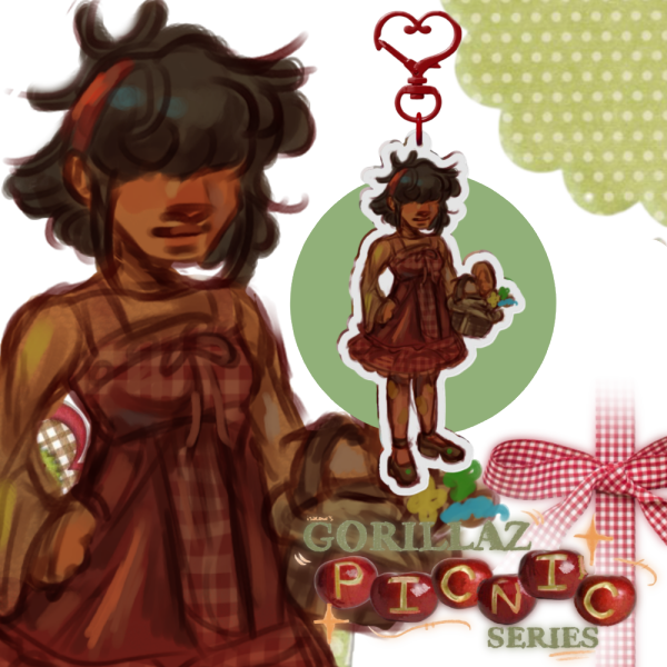 GORILLAZ PICNIC SERIES | NOODLE KEYCHAIN