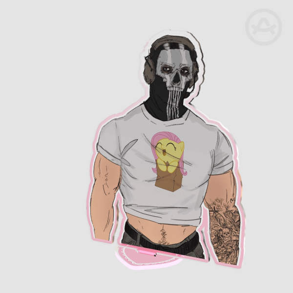 COD Ghost Clear Acrylic Standee