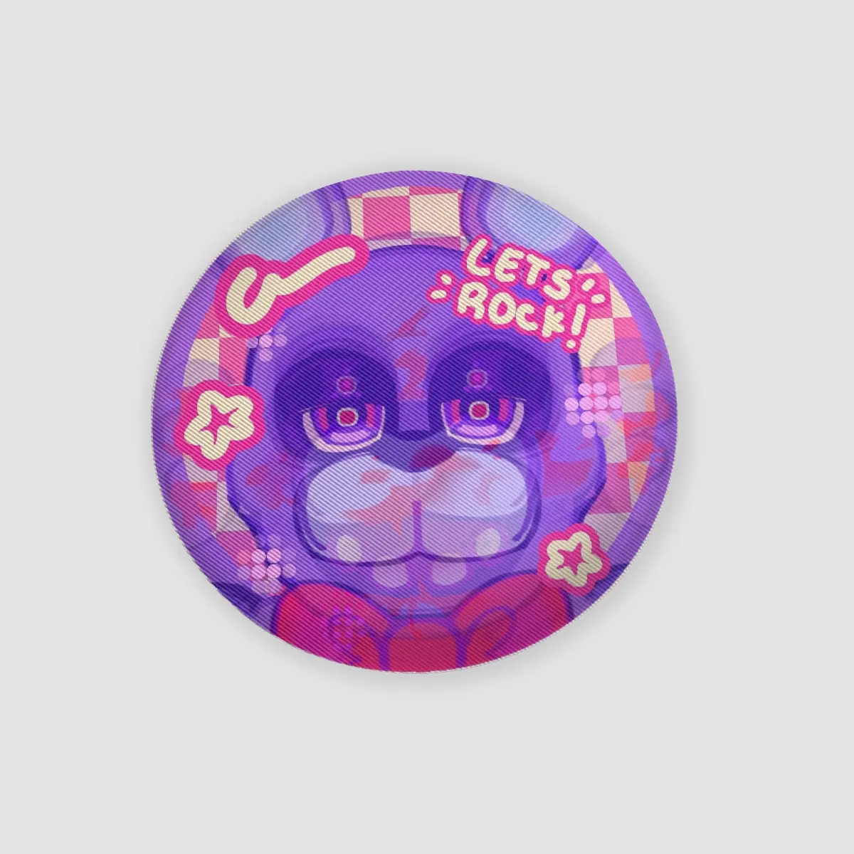 Bonnie | Lenticular Round Badge