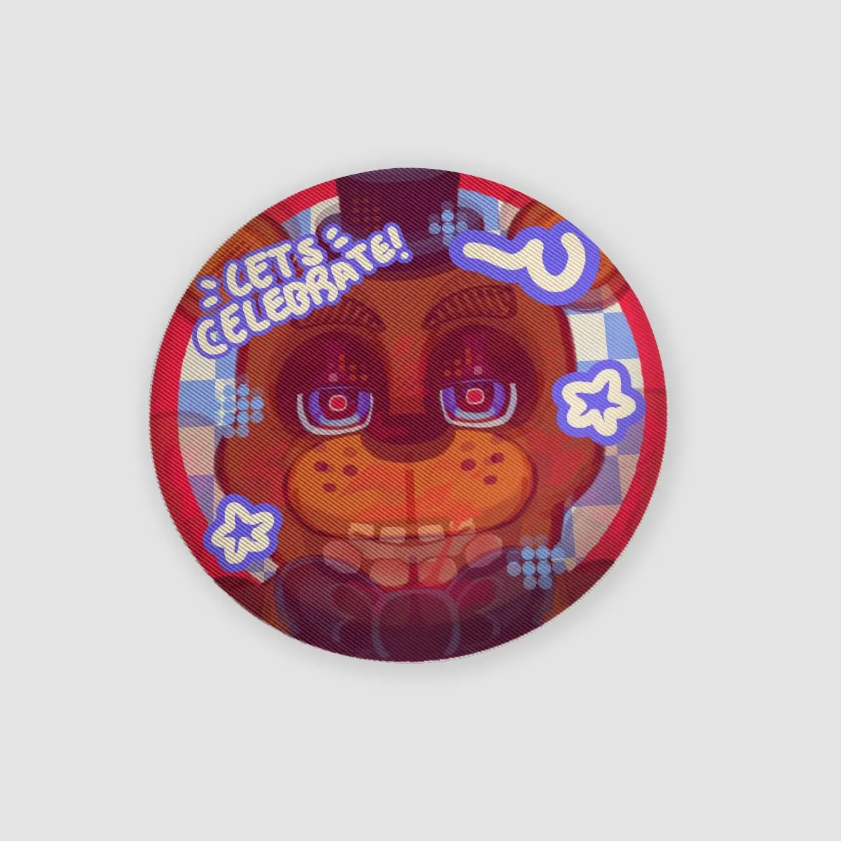 Freddy | Lenticular Round Badge