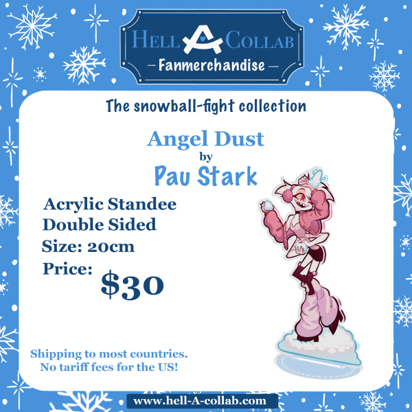Angel Dust - Snowball Fight Collaboration Standee