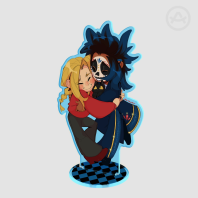 NSS Dancing Fern + Lewis Colored Edge Acrylic Standee