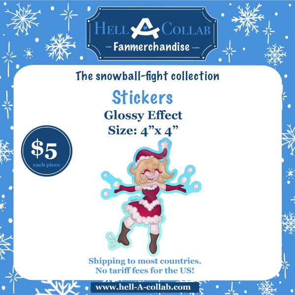 [SALE] Mimzy Snowball Fight Sticker