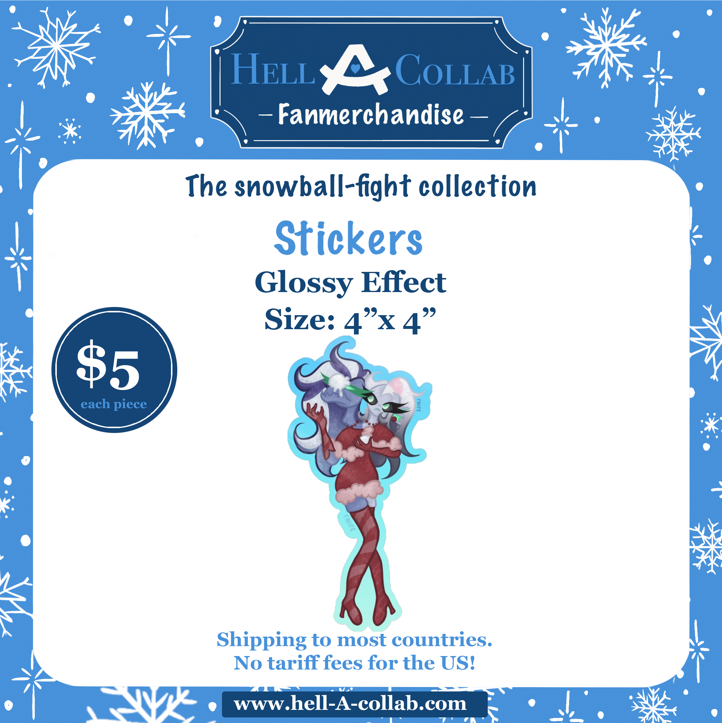 [SALE] Leviathan Snowball Fight Sticker