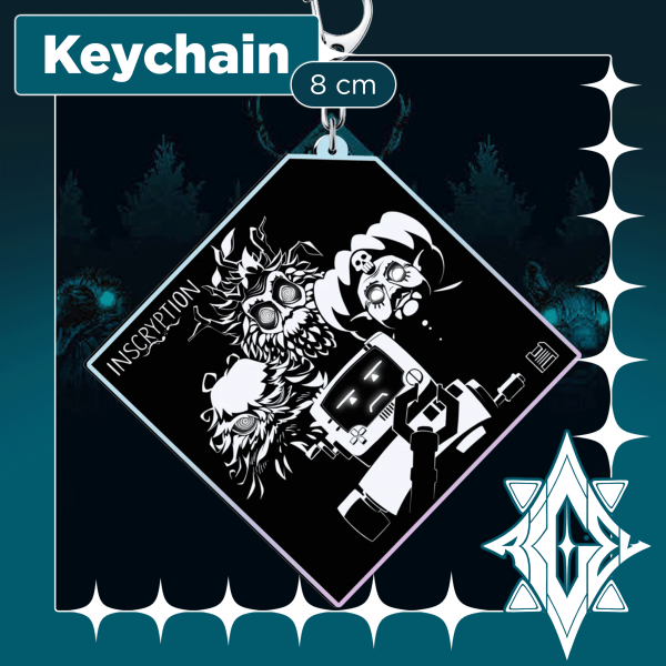 Floppy Disk Four Scrybes Rainbow Acrylic Keychain