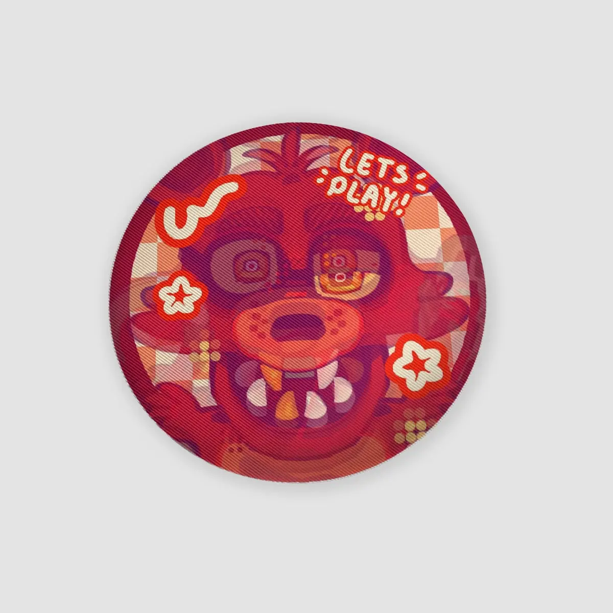 Foxy | Lenticular Round Badge