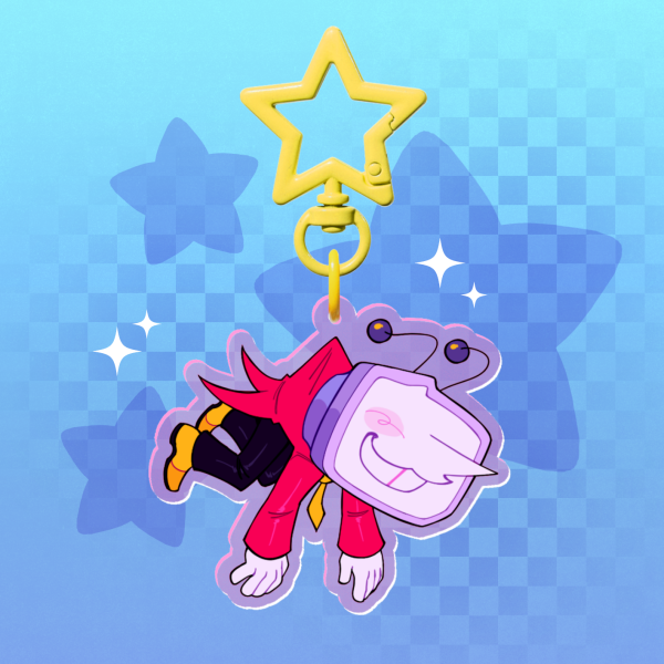 DELTARUNE | Colored Edge Tenna 6cm Acrylic Keychain