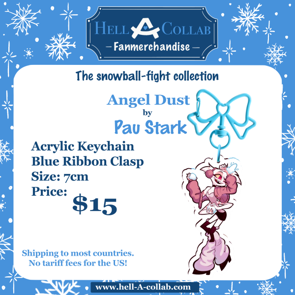 Angel Dust - Snowball Fight Collaboration Keychain