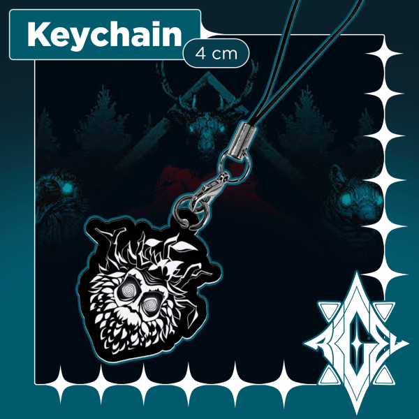 Leshy Rippled Acrylic Phone Keychain