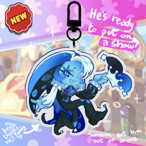 Shadow Milk Cookie Acrylic Keychain