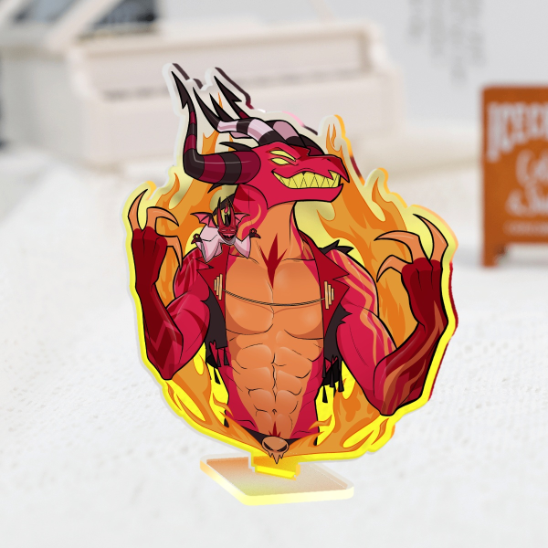 Satan Colored Edge Acrylic Standees