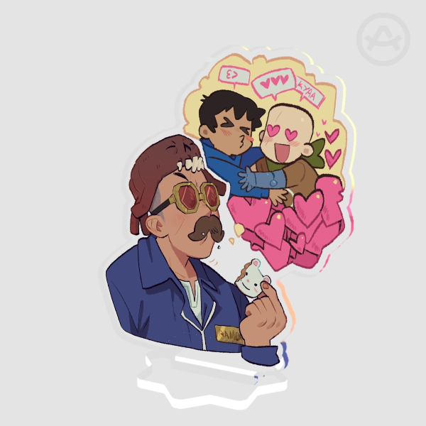 Ramon + Hideduo  •Clear Acrylic Stand•