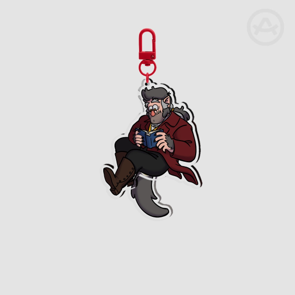 Tail-wagging Wolfman Ford Keychain