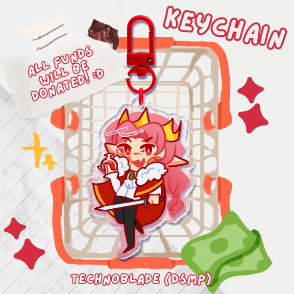 Technoblade (DSMP) Keychain