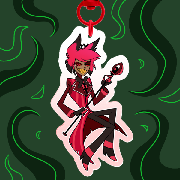 Alastor hazbin hotel keychain