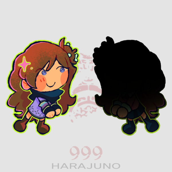 June (ZE999) 2" Double-Sided keychain - Zero Escape