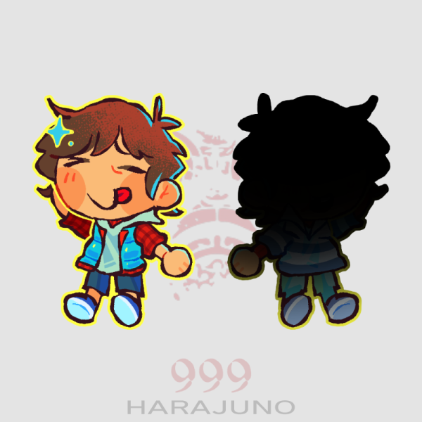 Junpei (ZE999) 2" Double-Sided keychain - Zero Escape