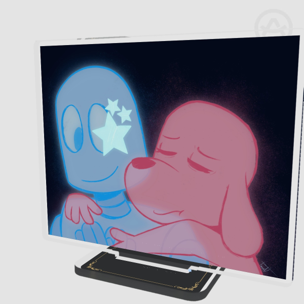 ( Robot Dreams ) Standee: Nobody Knows I'm Waiting (8.4 cm x 10 cm)