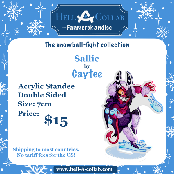 Sallie May Snowball Fight Collaboration Standee
