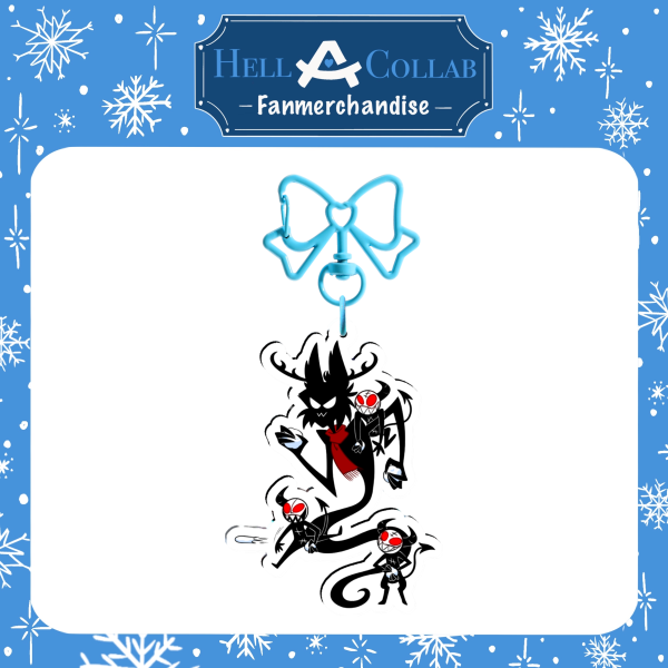 Alastor’s Shadow Hell-A-Collab Snowball Fight Keychain