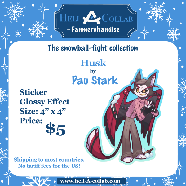 Husk - Snowball Fight Collaboration Sticker