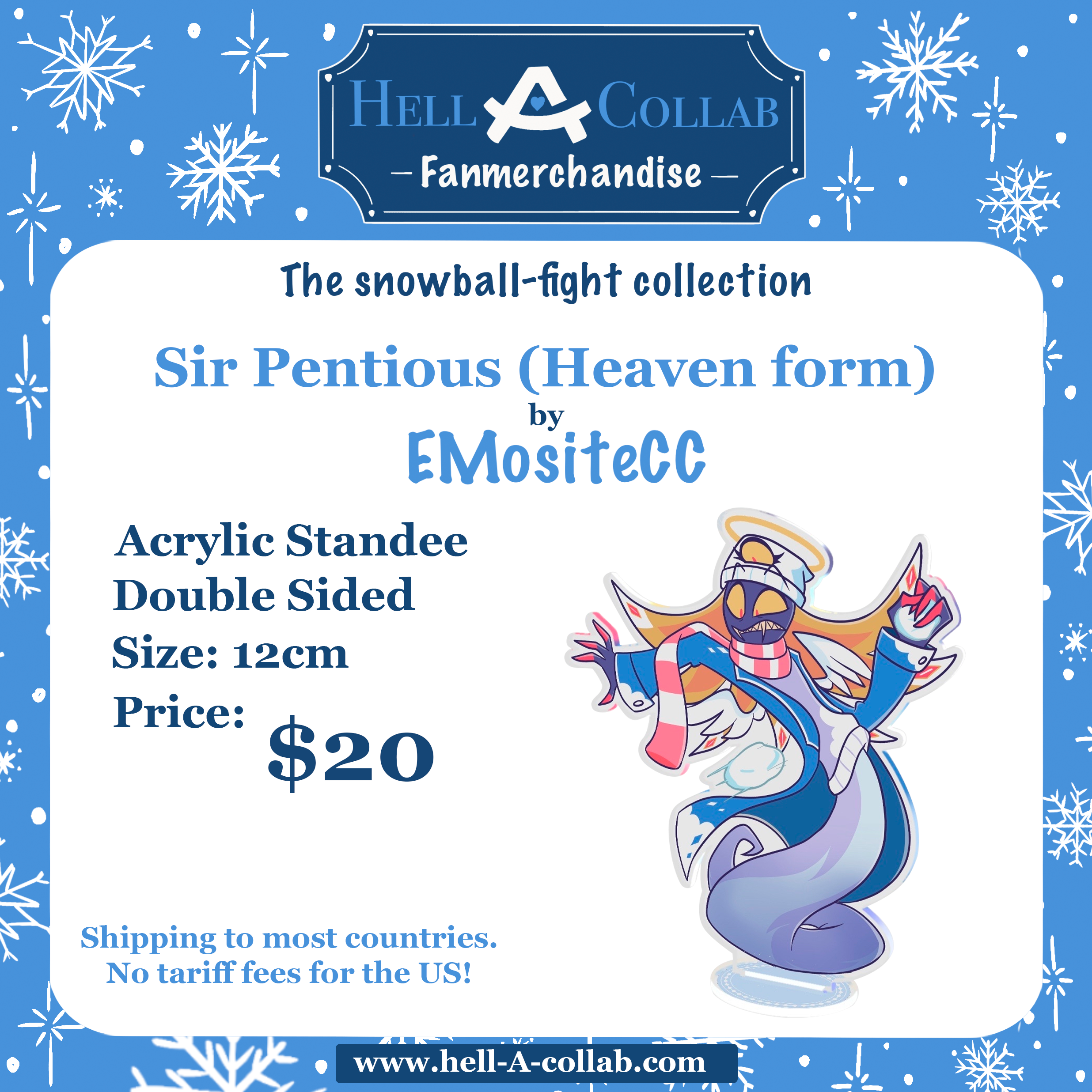 Sir Pentious Winner Form - Snowball Fight Collaboration Acrylic Standee