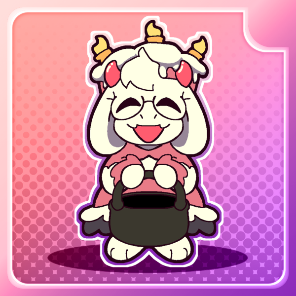 Halloween Ralsei Epoxy Charm