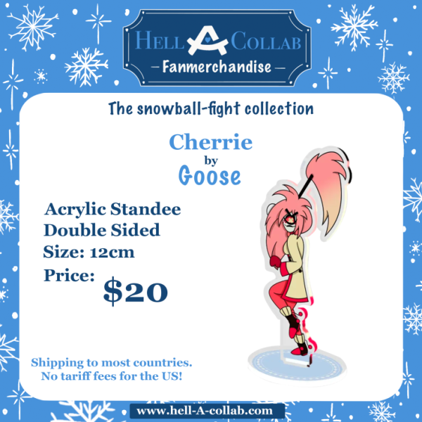 Cherri Bomb Snowball-fight Collab Standee