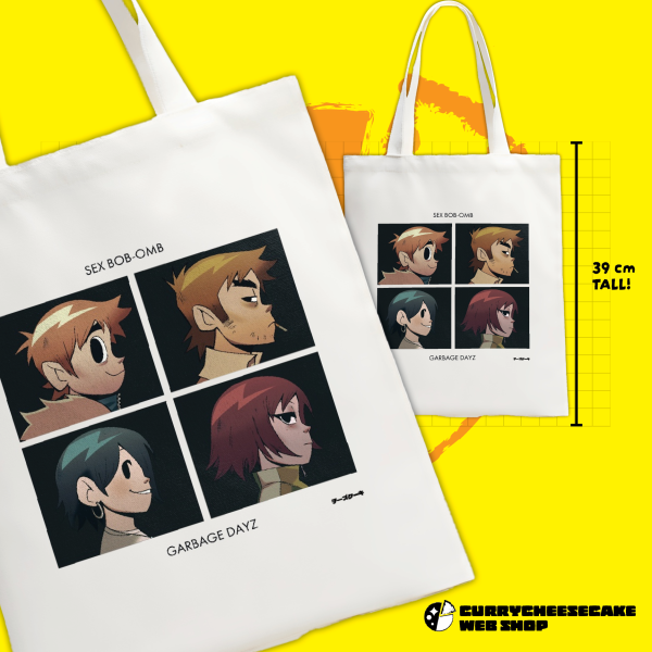 Scott Pilgrim Garbage Dayz: Sex Bom-omb Canvas Tote Bag