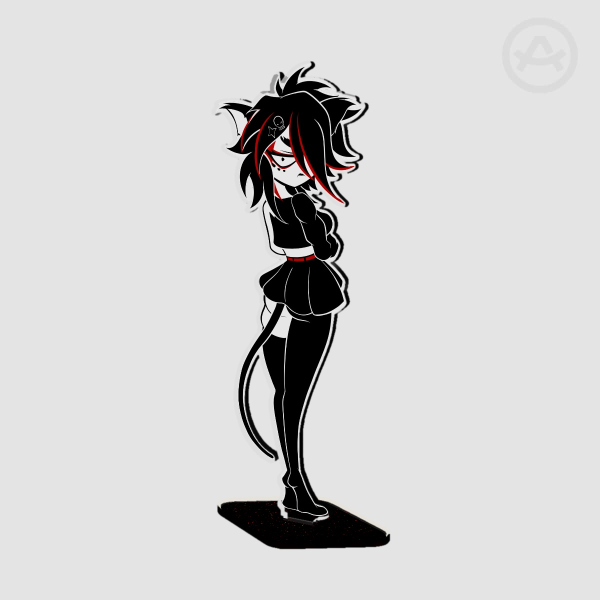 Goth Cat Aligna - Standee