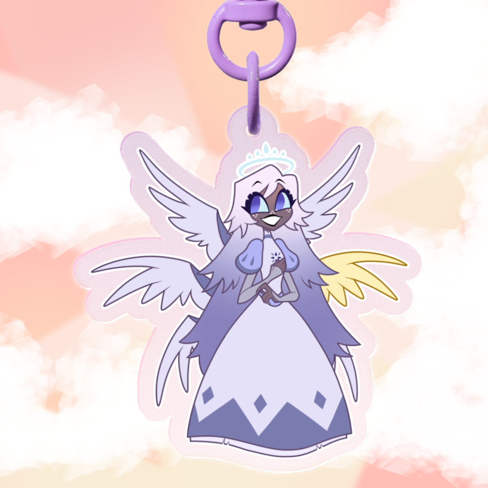 Emily hazbin hotel keychain