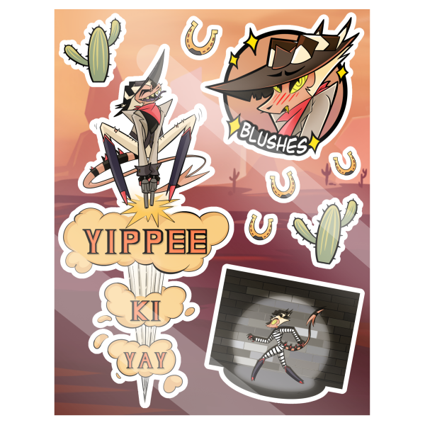 "Cowboy Lifestyle" Striker (2nd ed.) Stickers Sheet