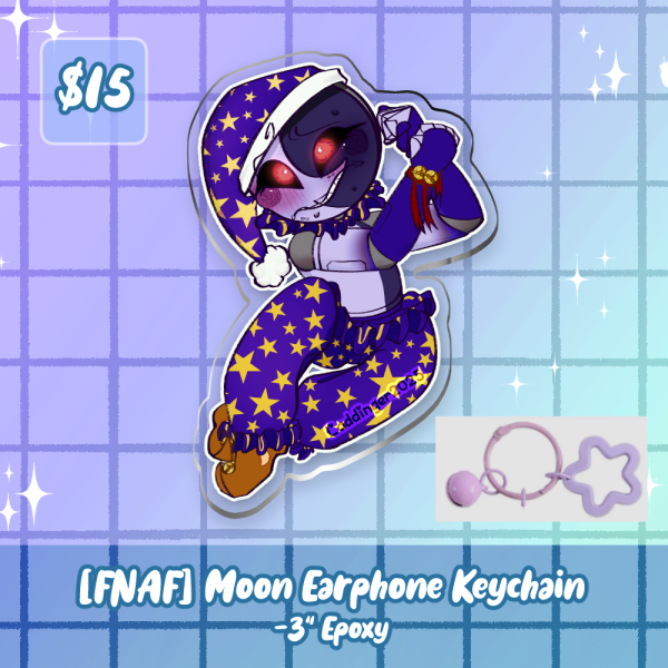 [FNAF] 3" Moon Keychain