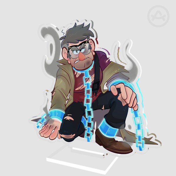 Chained Ford Standee