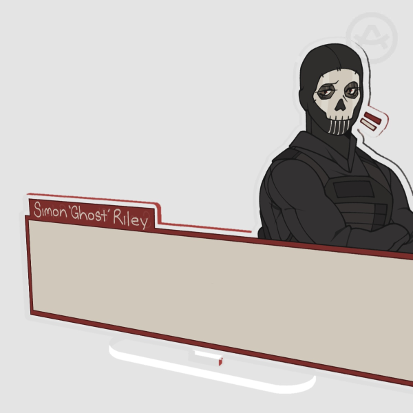 Ghost Chat Desk Buddy | Clear Acrylic Standee