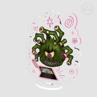 [ OC ] Zohn Irbaks The All Seeing Beholder - Clear Acrylic Standees