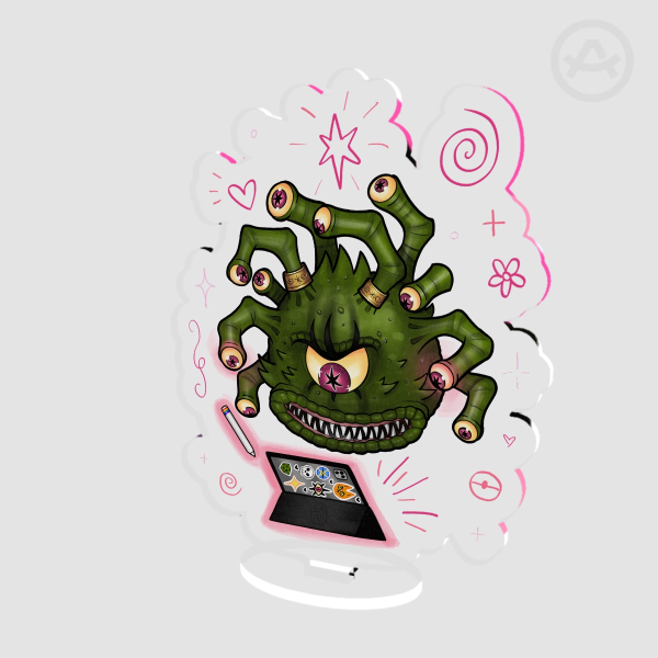 [ OC ] Zohn Irbaks The All Seeing Beholder - Clear Acrylic Standees