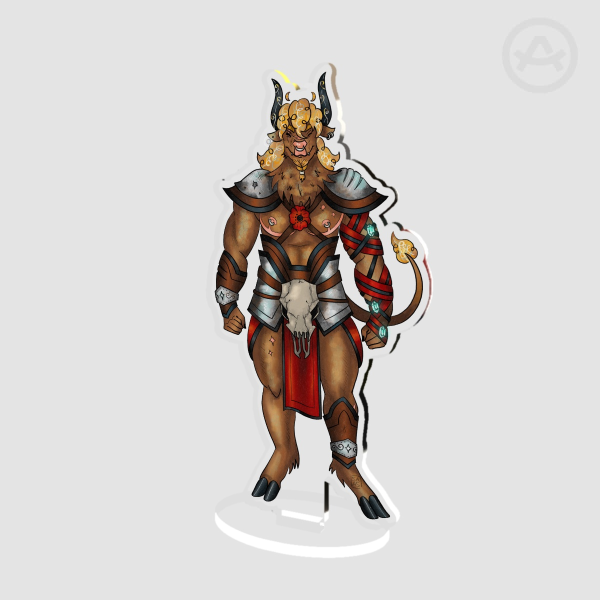 [ OC ] Brint Minoi The Minotaur - Clear Acrylic Standees