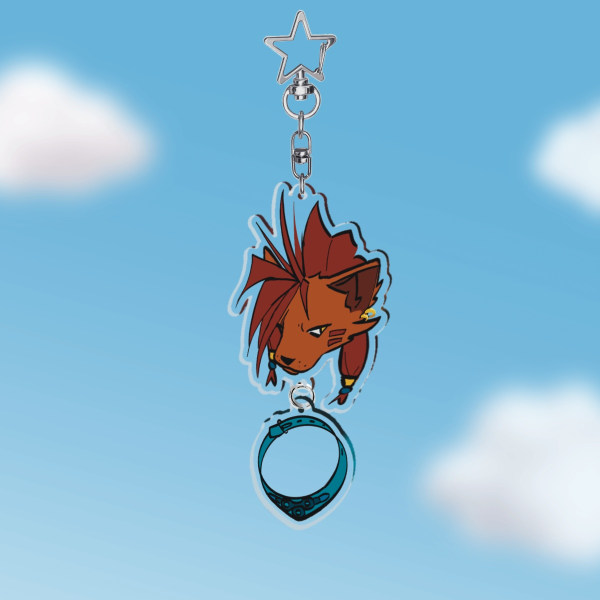 Red Acrylic Keychain