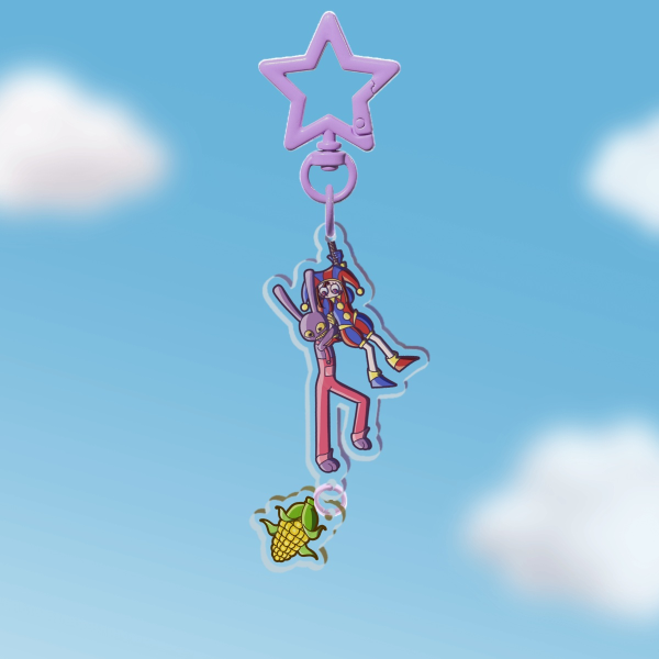 Jax and Pomni Connection Acrylic Keychain
