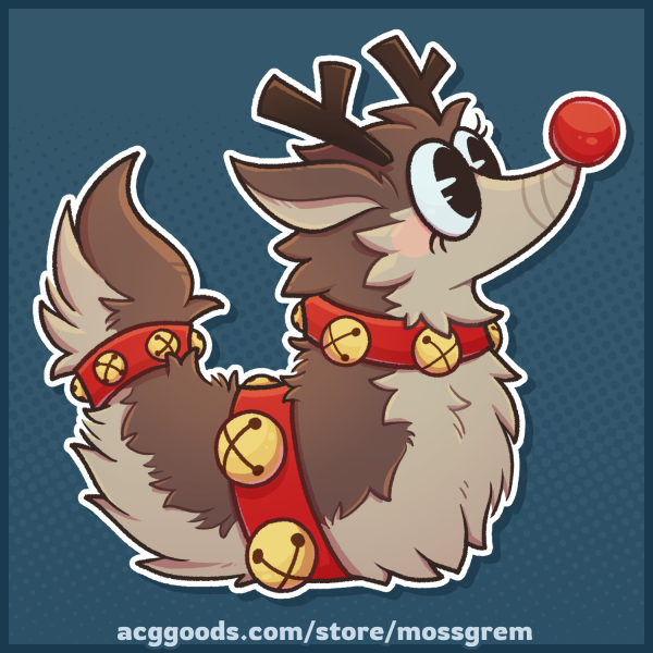Reindeer Worm Sticker