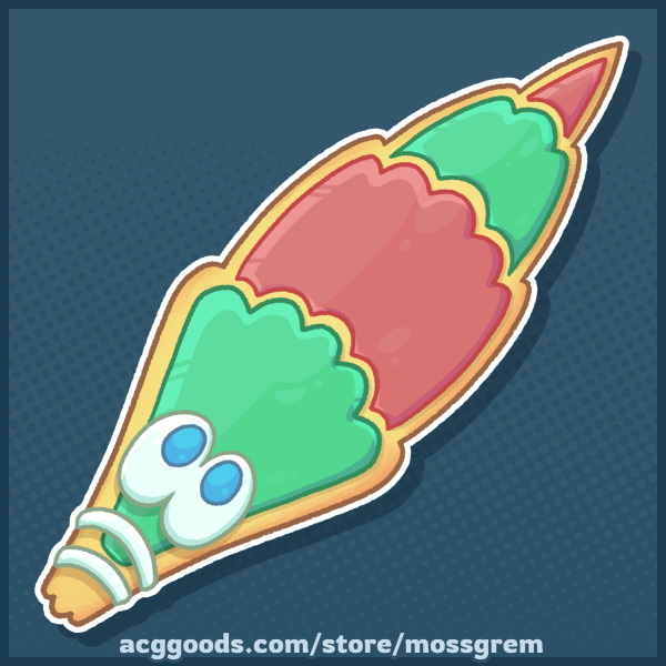 Sugar Cookie Worm Sticker